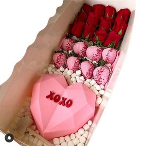 Flowers, Berries and Breakable Heart Box