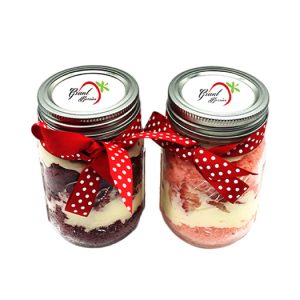Valentine's Day Cake Jars